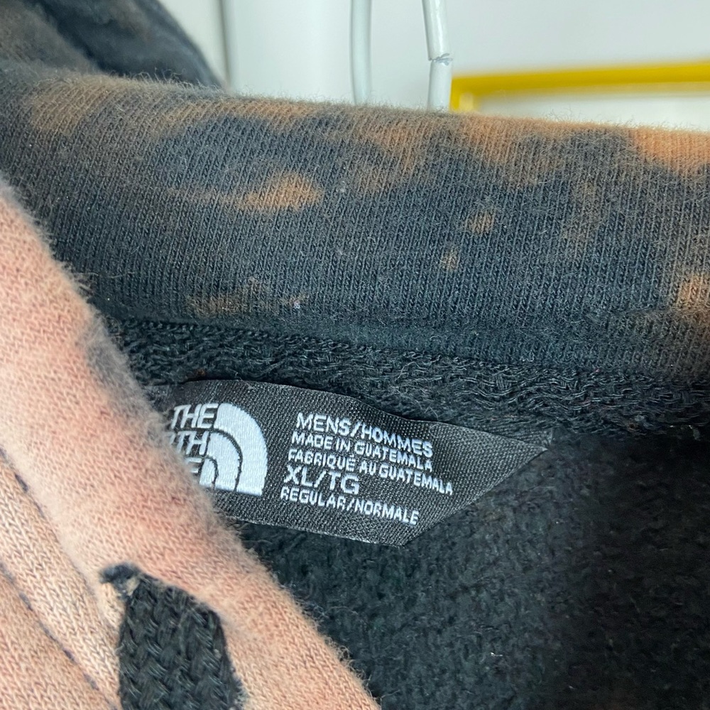 North Face Tie Dye Cropped Sweatshirt Hoodie - Picture 4 of 7
